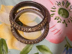 Elegant Set of Embellished Bangles