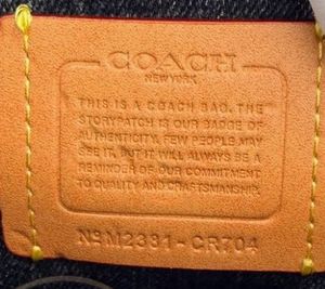 authentic Coach Quilted Tabby Medium Shoulder Bag