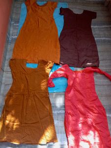 Bundle of 4 Kurtas