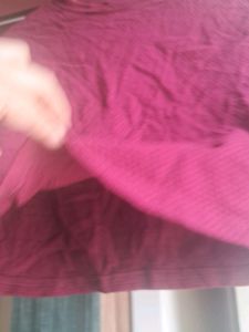 Zudio Very Beautiful Maroon Crop Top