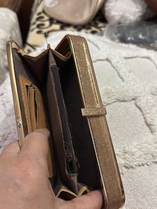 Vintage Gold Floral Clutch/Wallet