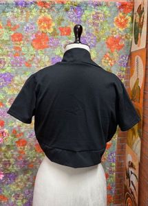 Black Cropped Bolero Jacket/ Shrug  ca