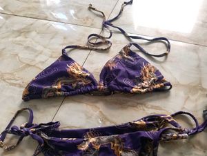 🎀BUY '1' GET '1' FREE Stylish Purple &amp; Gold Bikin