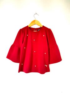 Maroon Beaded Top (Girl's)