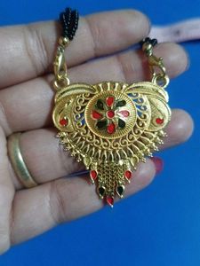 Elegant Gold Plated Mangalsutra Pendant