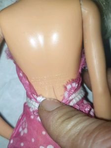 Barbie Doll with Pink Floral Dress