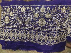 Embroidered Purple lace