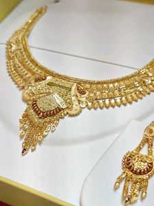 One Gram Gold Traditional Bridal Necklace set 1