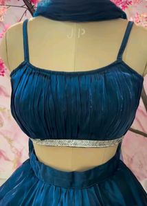 Elegant Navy Blue Lehenga Choli Set