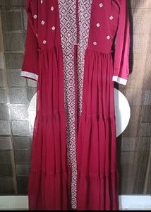 Elegant Maroon Ethnic Gown