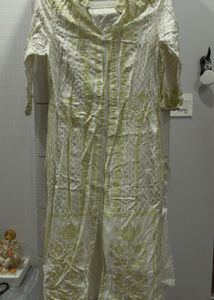 Embroidered White Kurta