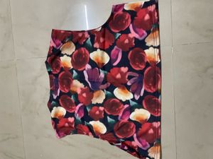 Floral Print Cropped Tank Top