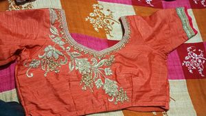 Pearl Work Saree