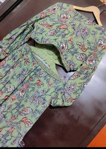 Lime Green Stylish Dress For 36 Bust