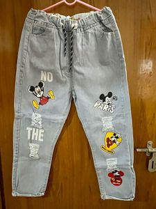 Brand New Mickey Mouse Denim Jeans