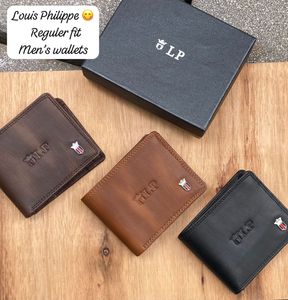 Louis Philippe Black Leather Men's Wallet