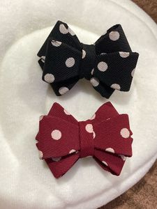 3 Polka Dot Hair Bows