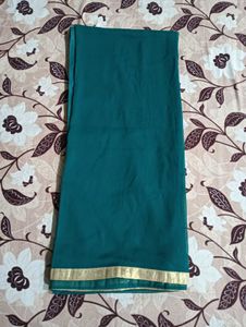 Elegant Teal Embroidered Gown set