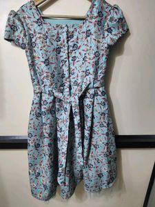 Pantaloons Junior Blue  Flora Print Party Dress .