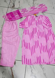 Beautiful Pink Kurta Set with Dupatta XXL