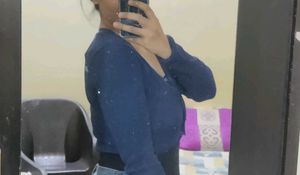 Navy Blue Cropped Cardigan