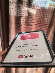 YouTube Customisable Frame Premium Quality