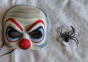 combo of santa cap.and Halloween  mask