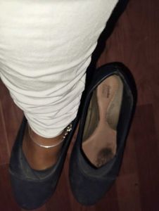 Blue Ballet Flats