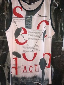 Men's Graphic Print Sleeveless Tee