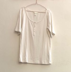 H&amp;M Scoop Neck Ribbed Top