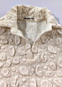 Textured Cropped Top