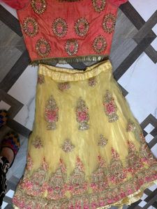 Stunning Yellow Lehenga Choli Set