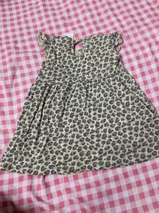 Leopard Print Ruffle Sleeve Dress