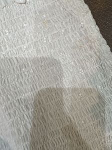 White Smocked Tube Top