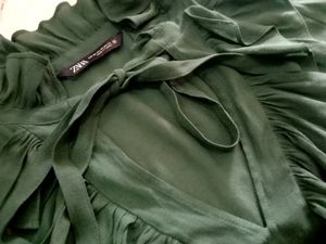 ZARA ruffle top