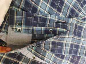 Men Casual Shirt - Dark Blue Checked