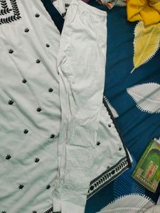 White kurta pajama Set