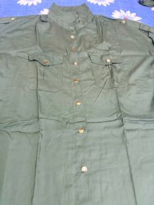 green women shirt dress