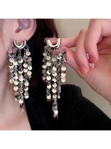 Shiny Sequin Dangle Earrings