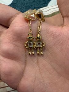Cute Robot Clip-On Earrings