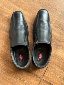 Lee Cooper Black Leather Loafers