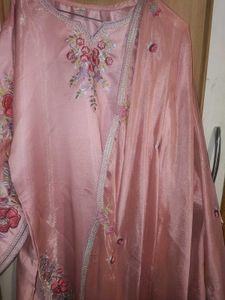 Pink three piece designer suit