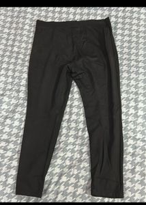 Stylish Black Zip Detail Pants
