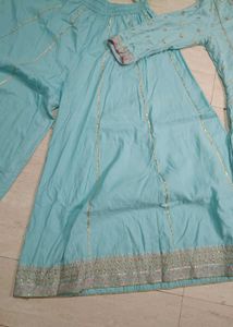 Blue Sharara Suit Set | Anarkali Kurti +