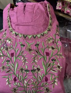 Elegant Pink Embroidered Kurta Set