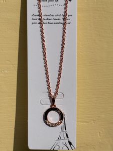 Stainless Steel Circle Pendant Necklace