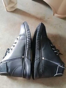 Black Leather Ankle Boots