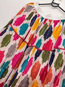 Vibrant Tiered Ethnic Skirt