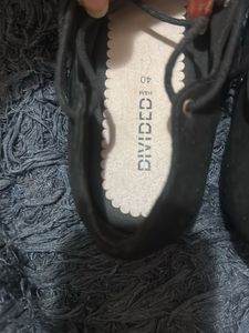 H&amp;M Black Lace-Up Flats