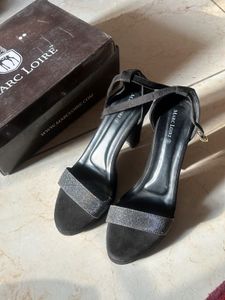 Marc Loire Sparkly Black Heels